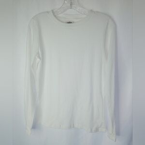 *Harley-Davidson Tag Blank Long Sleeve White Shirt Size M.